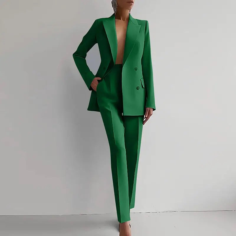 Sophia | Tailored Cigarette Pantsuit