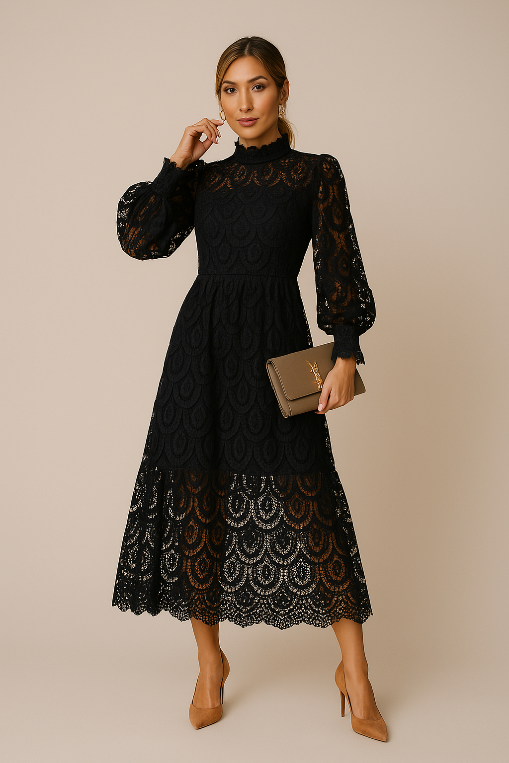 Elegant French Lace Dress Georgia™