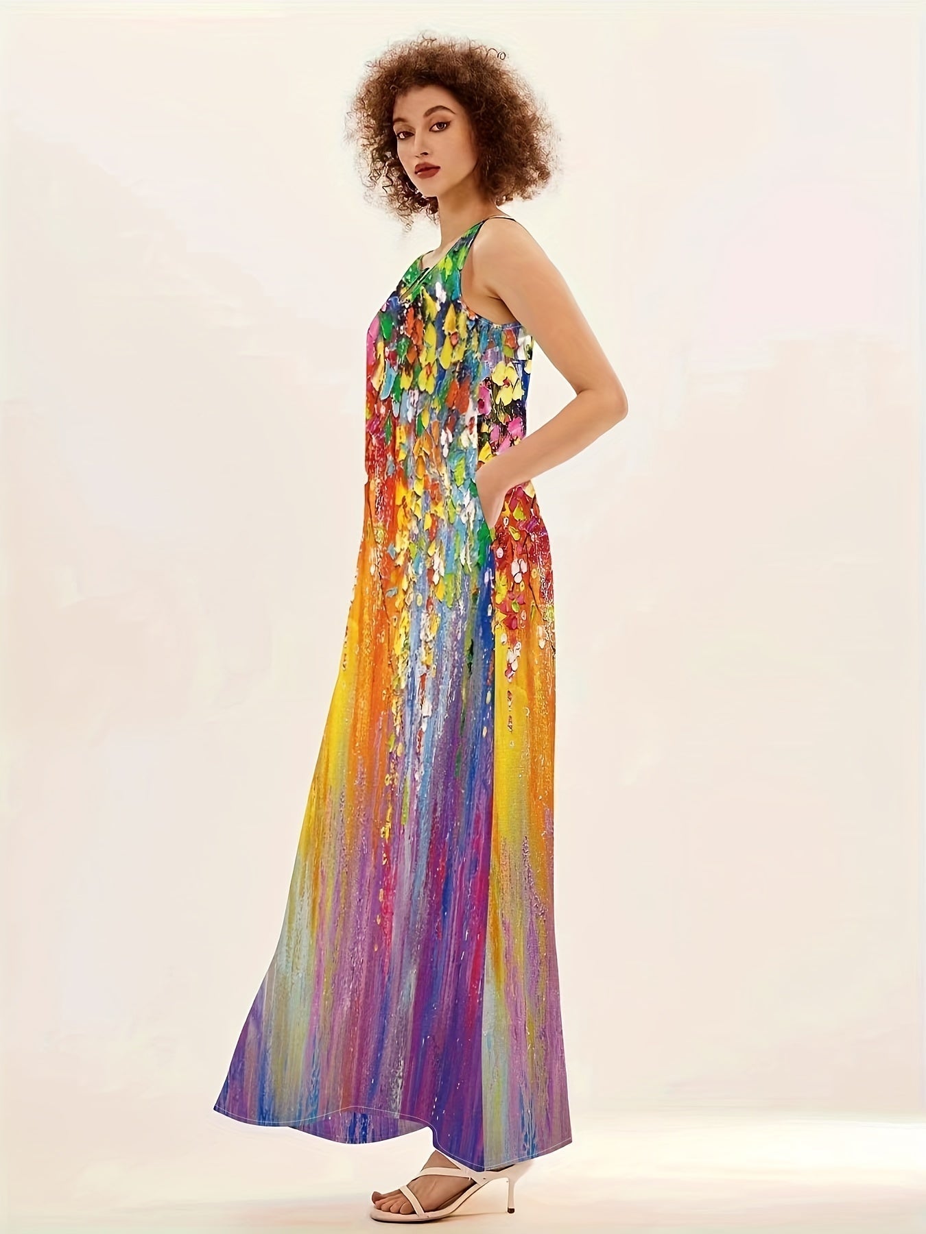 Calista | Bohemian Floral Maxi Dress