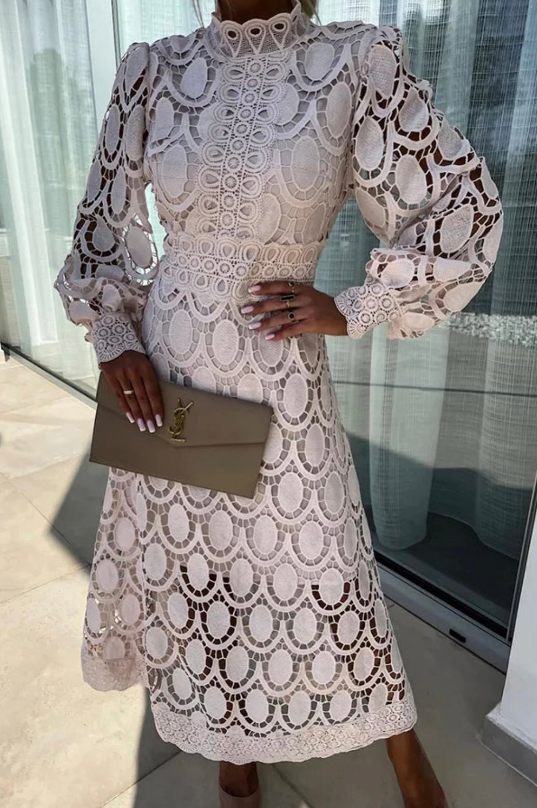 Daisy | Lace Midi Dress