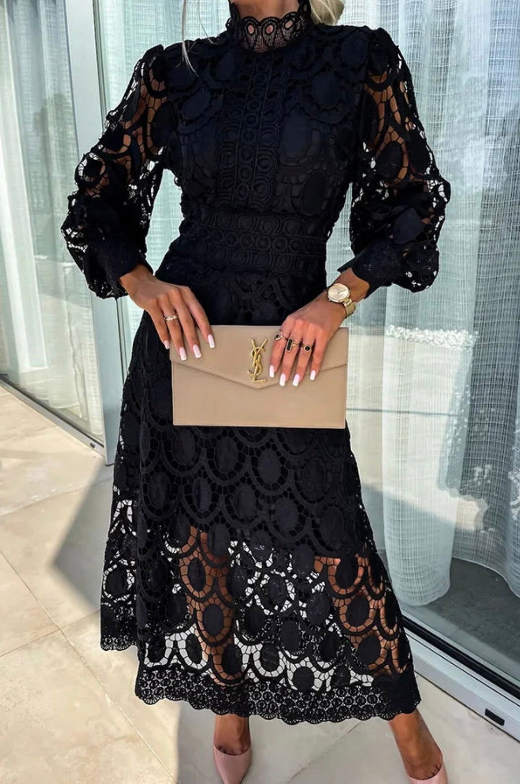 Daisy | Lace Midi Dress