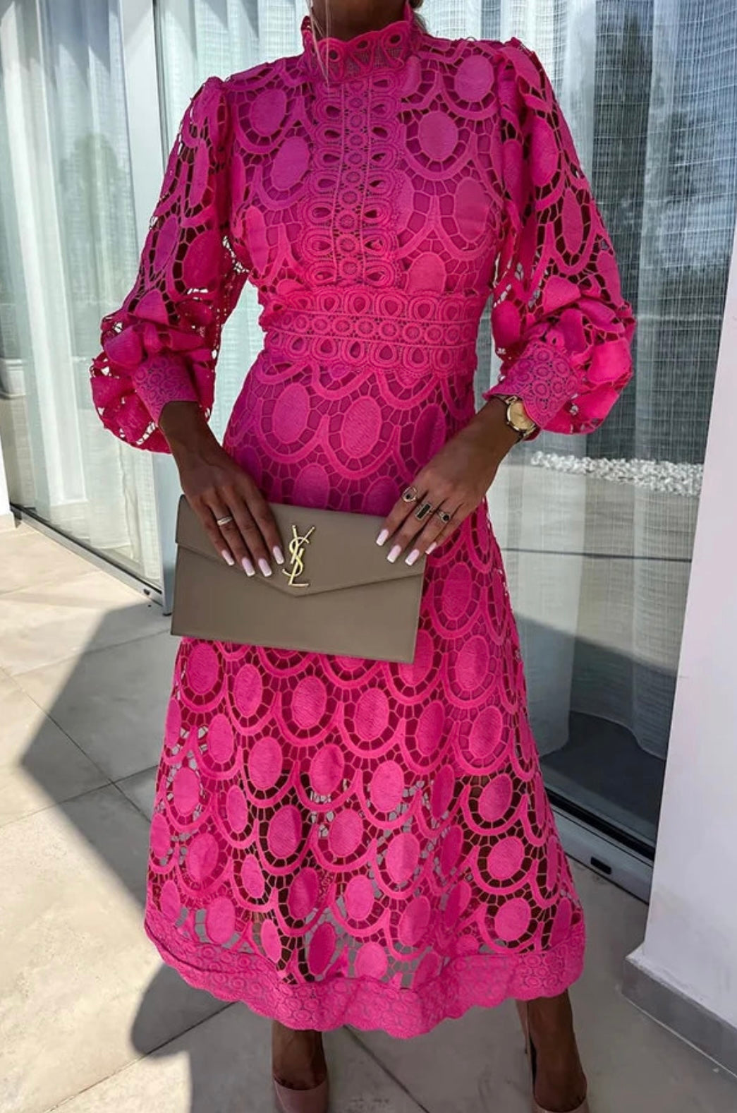 Daisy | Lace Midi Dress