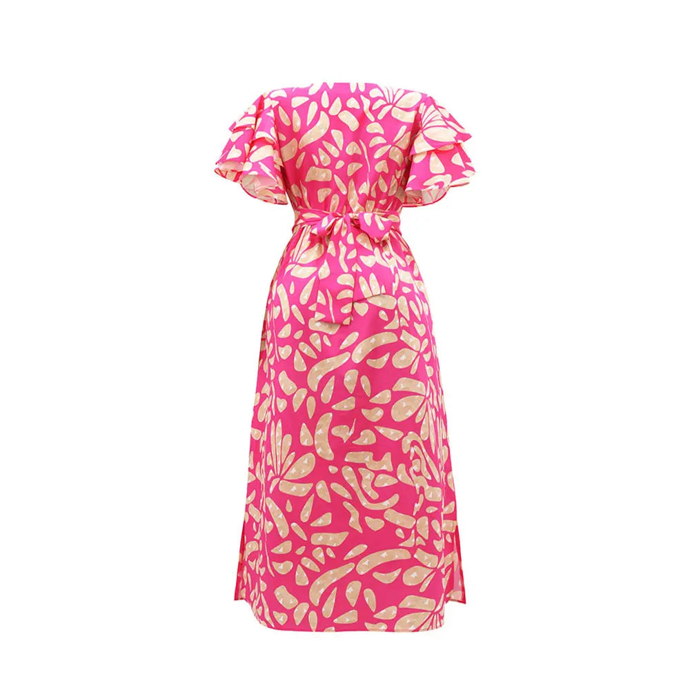 Celestia™ Vintage Ruffle Maxi Dress