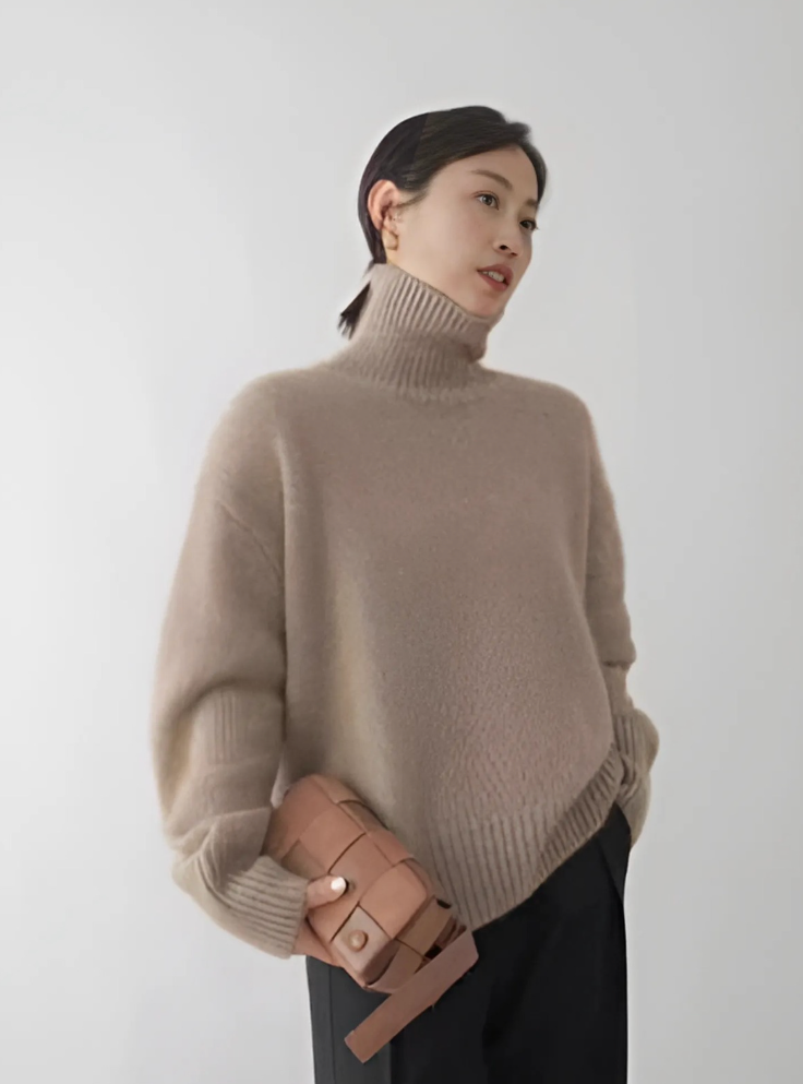 LENA | CASHMERE TURTLENECK SWEATER