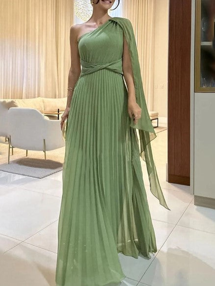 Celeste | Classy Pleated Maxi Dress