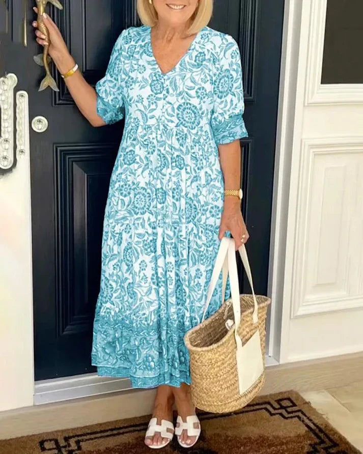 Isla - Boho V-Neck Dress