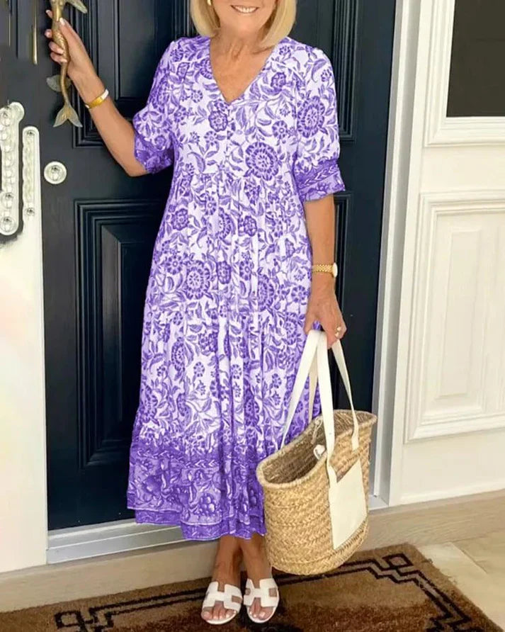 Isla - Boho V-Neck Dress
