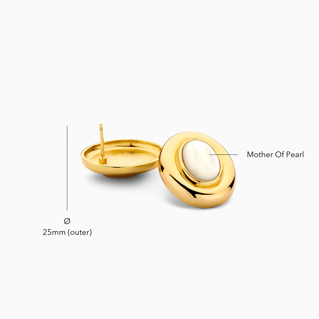 Giselle Pearl Earrings | Gold 14k