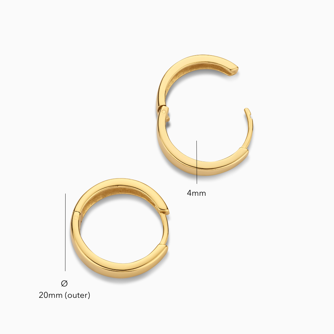 Gia Hoops | Gold 18k