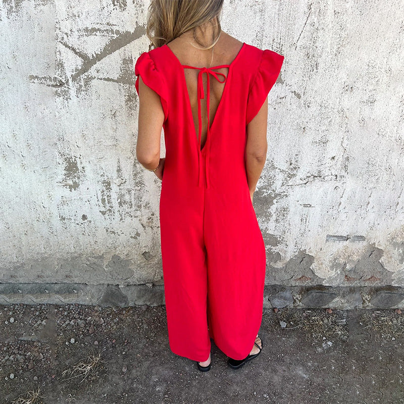 Carmella | Effortless V-Neck Jumpsuit