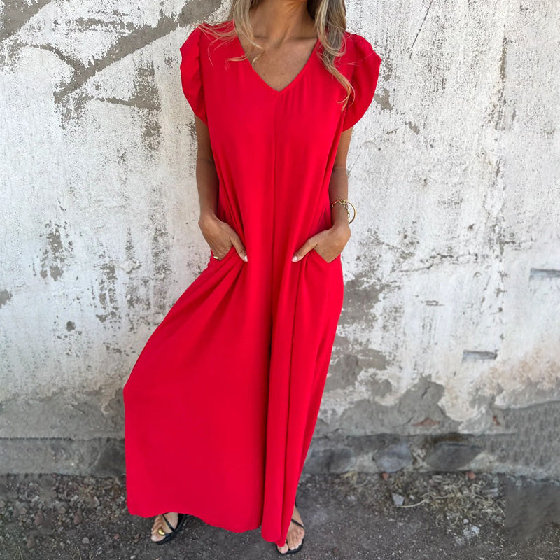 Carmella | Effortless V-Neck Jumpsuit