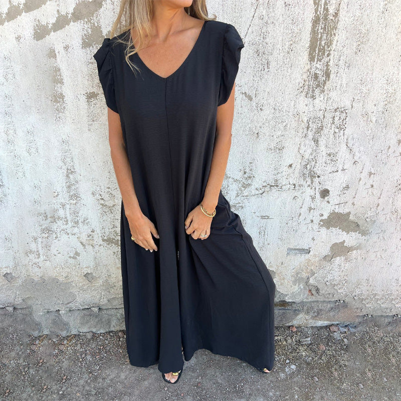 Carmella | Effortless V-Neck Jumpsuit