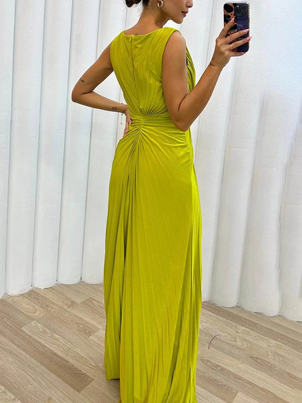 Lillian | Elegant Pleated Maxi Dress