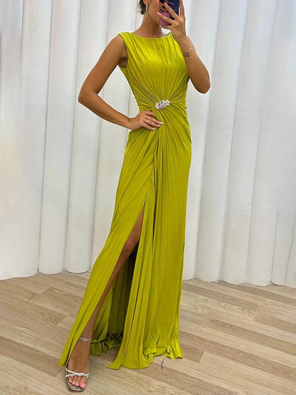 Lillian | Elegant Pleated Maxi Dress