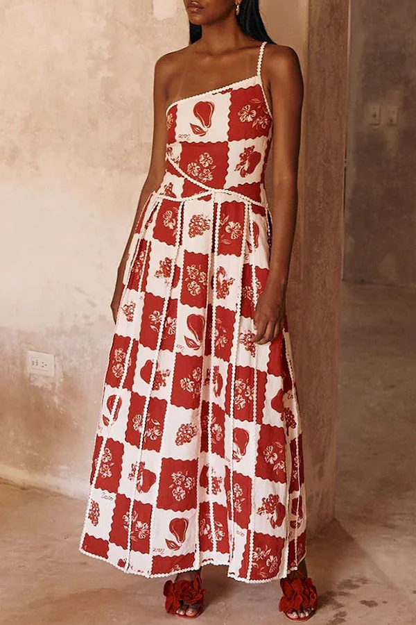 Bernadette - Elegant Flared Dress with Original Pattern
