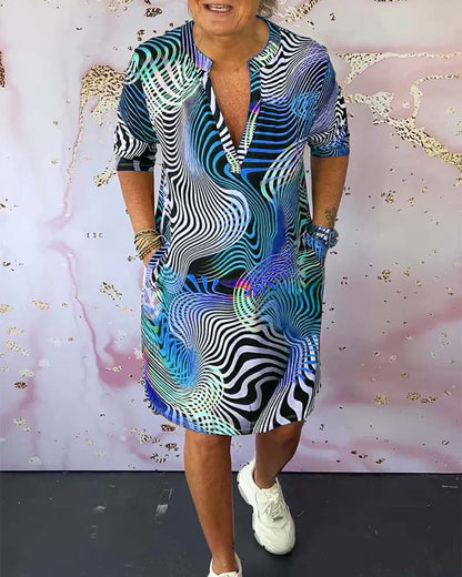 Sanne | Colorful Patterned Dress