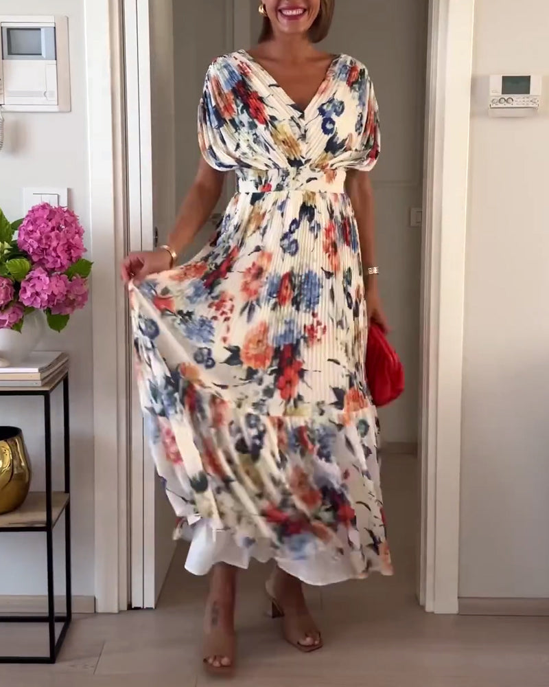Viela | Graceful Floral Maxi Dress