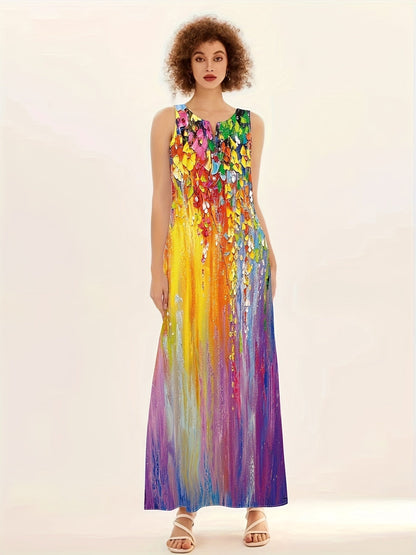 Calista | Bohemian Floral Maxi Dress