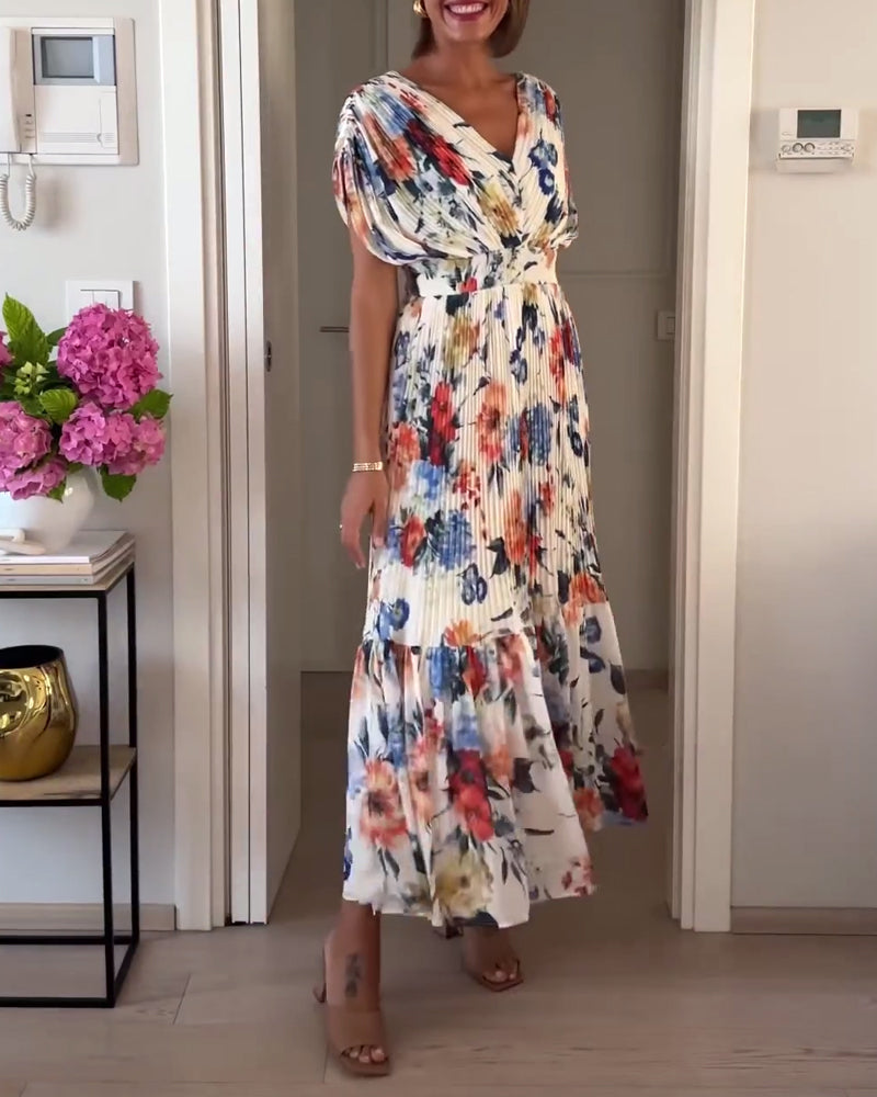 Viela | Graceful Floral Maxi Dress