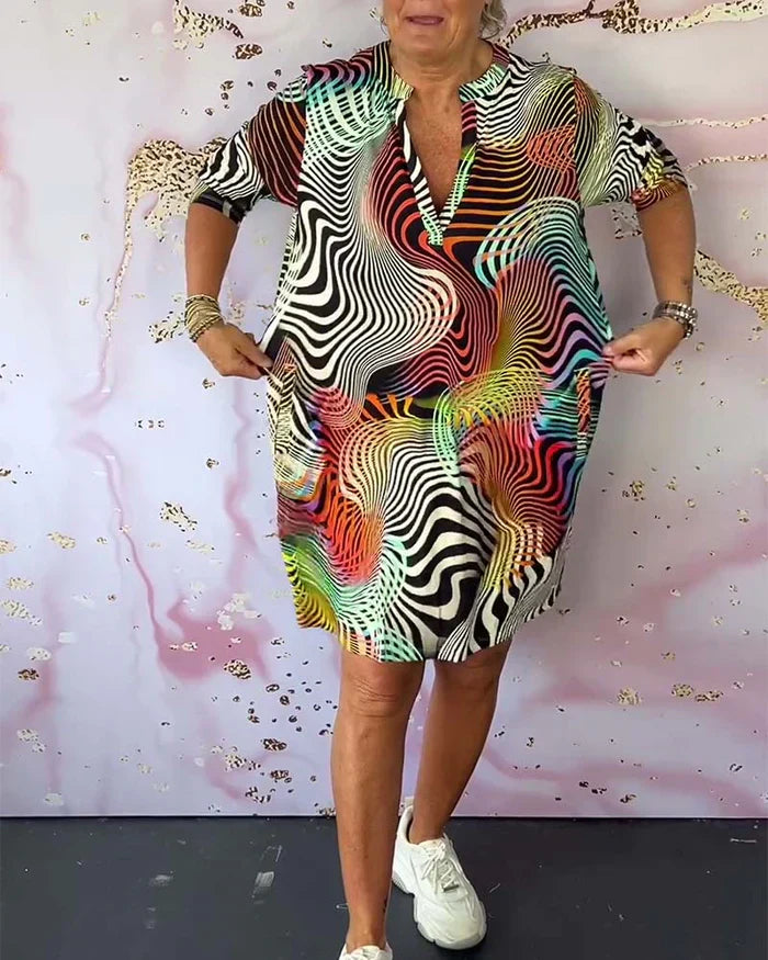 Sanne | Colorful Patterned Dress
