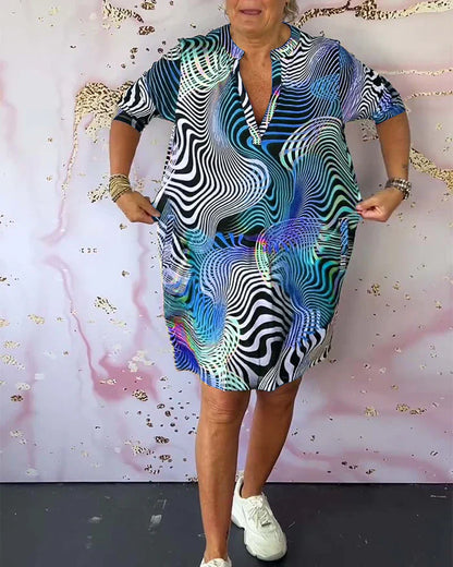 Sanne | Colorful Patterned Dress