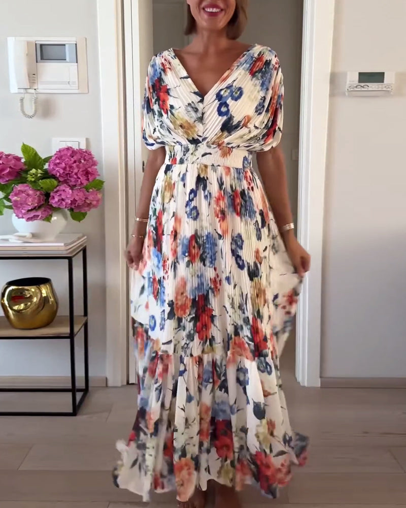 Viela | Graceful Floral Maxi Dress