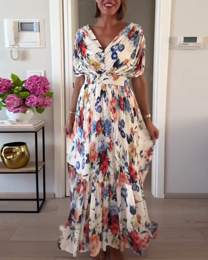 Viela | Graceful Floral Maxi Dress