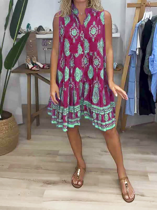 Bonnie Tropical Charm V-Neck Dress