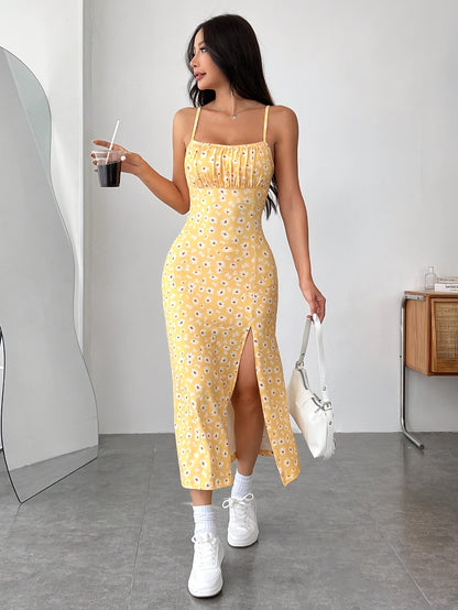 Isla High-Slit Minimal Dress