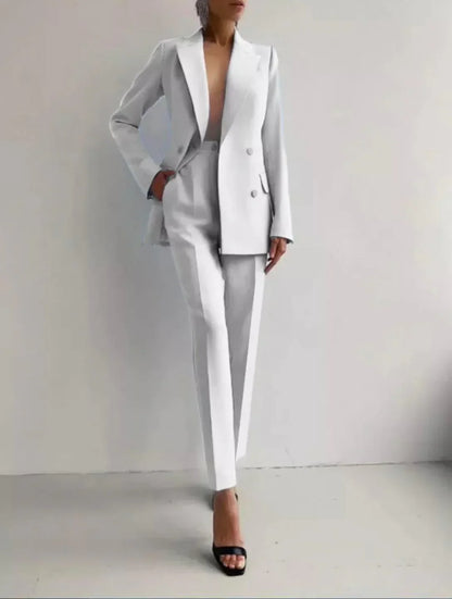 Sophia | Tailored Cigarette Pantsuit