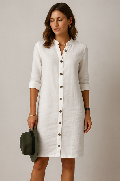 Amalia | Dress with Button Closure