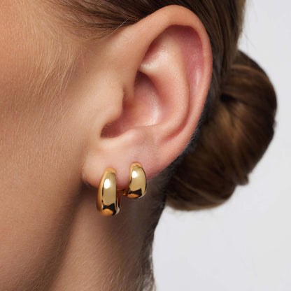 Rue Mini Hoops | Gold 18k