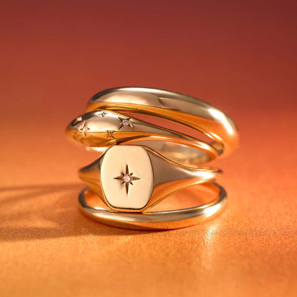 Diamond Dome Ring | Gold 14k