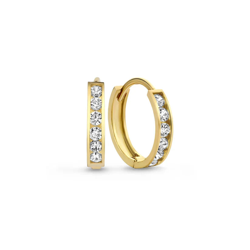 Dara Brillane Stone Earrings Set | Gold 14k
