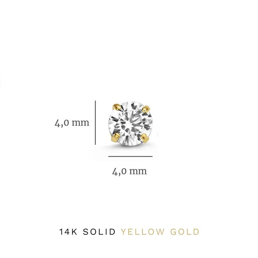 Dara Brillane Stone Earrings Set | Gold 14k