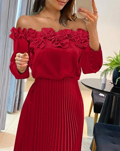 Catherine | Off-shoulder Maxi Dress