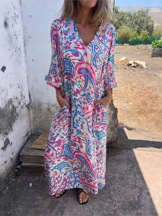 Sienna | Leopard Print Boho Maxi Dress