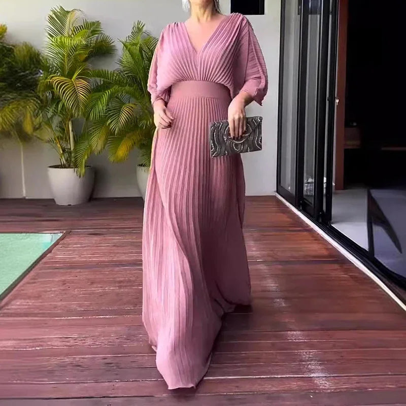 Caroline | Elegant Pleated Dress