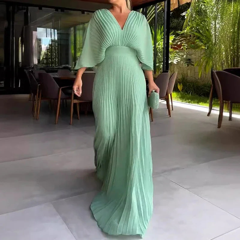 Caroline | Elegant Pleated Dress