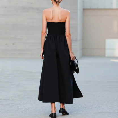 Yuna | Off-Shoulder Bubble Sleeve Midi Dress