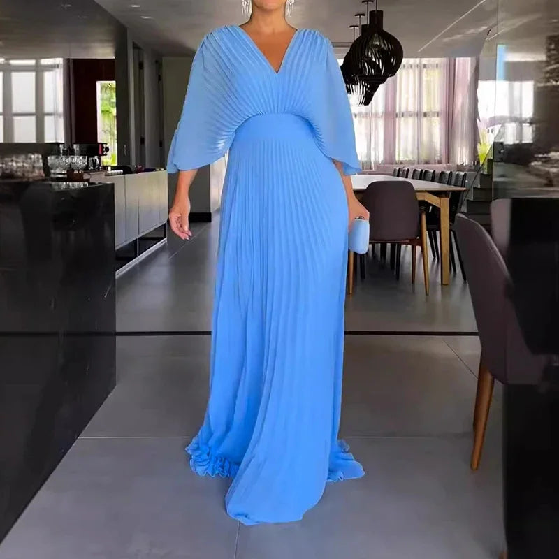Caroline | Elegant Pleated Dress