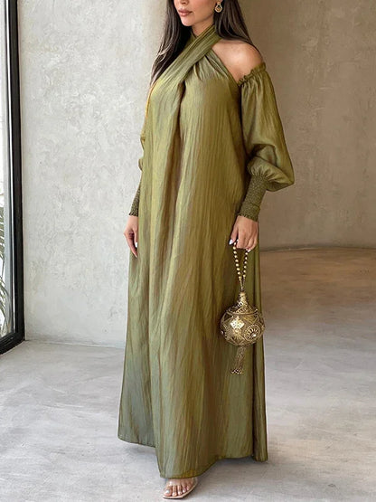 Valerie | Elegant Puff Sleeve Maxi Dress