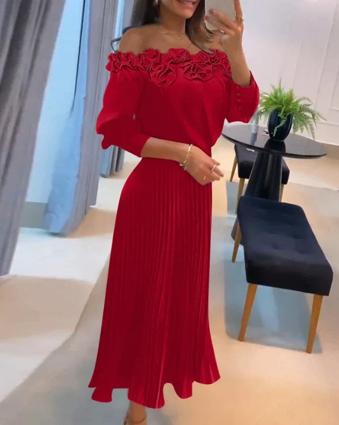 Catherine | Off-shoulder Maxi Dress