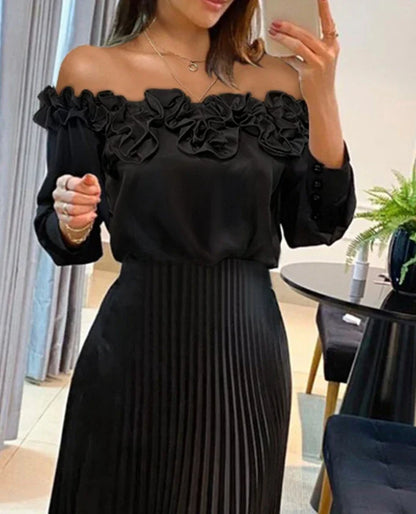 Catherine | Off-shoulder Maxi Dress