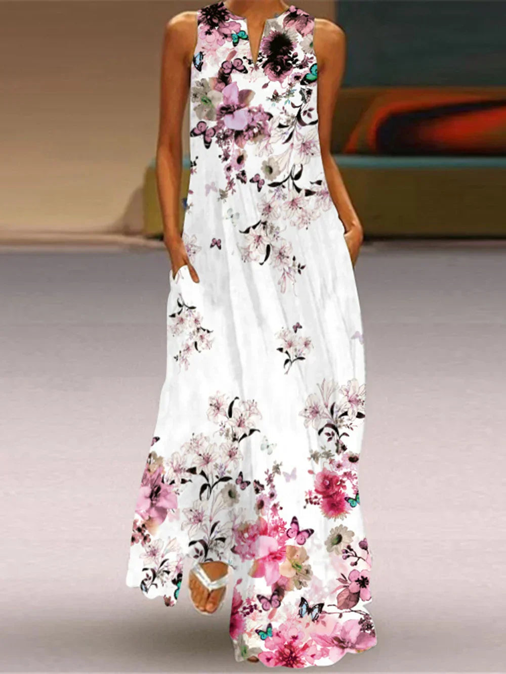 Aurelia™ Butterfly Bloom A-Line Dress