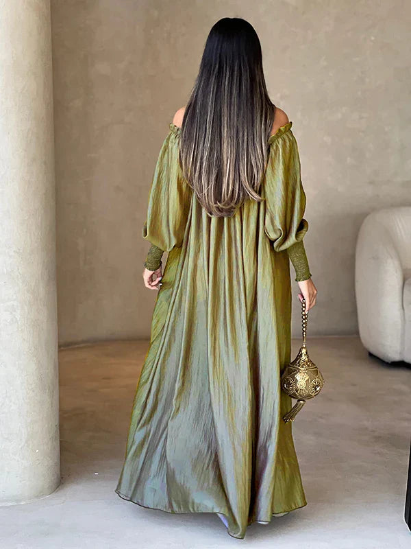 Valerie | Elegant Puff Sleeve Maxi Dress