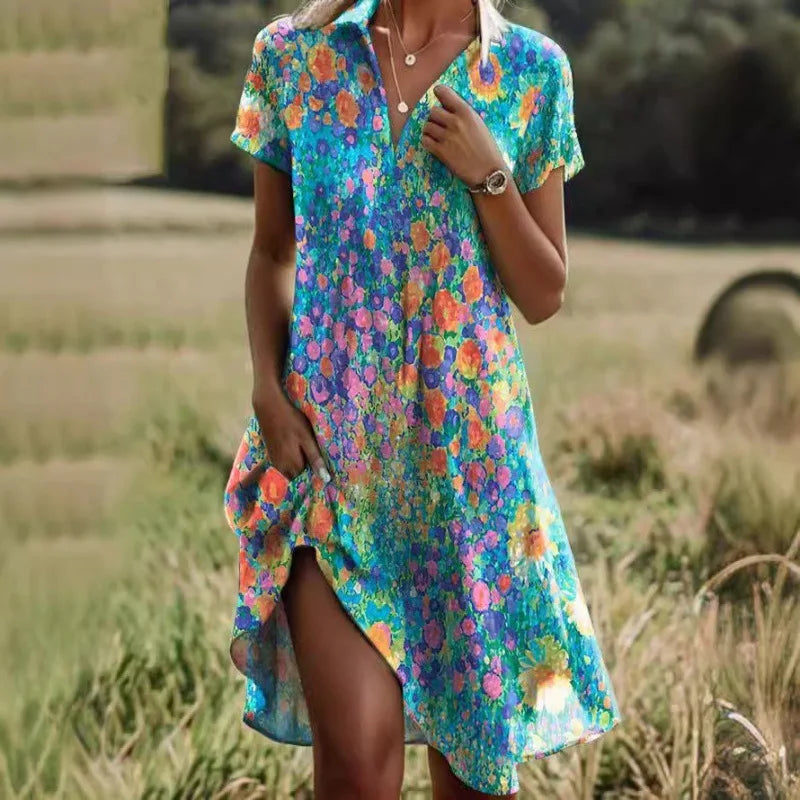 Maravella™ Vintage Boho Vacation Dress