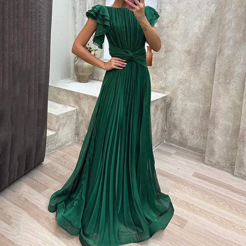 Dorothy | Pleated Evening Dress
