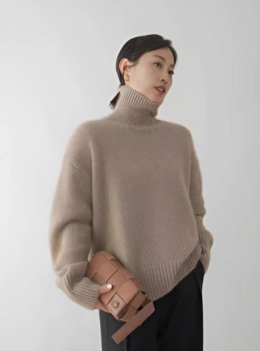 LENA | CASHMERE TURTLENECK SWEATER