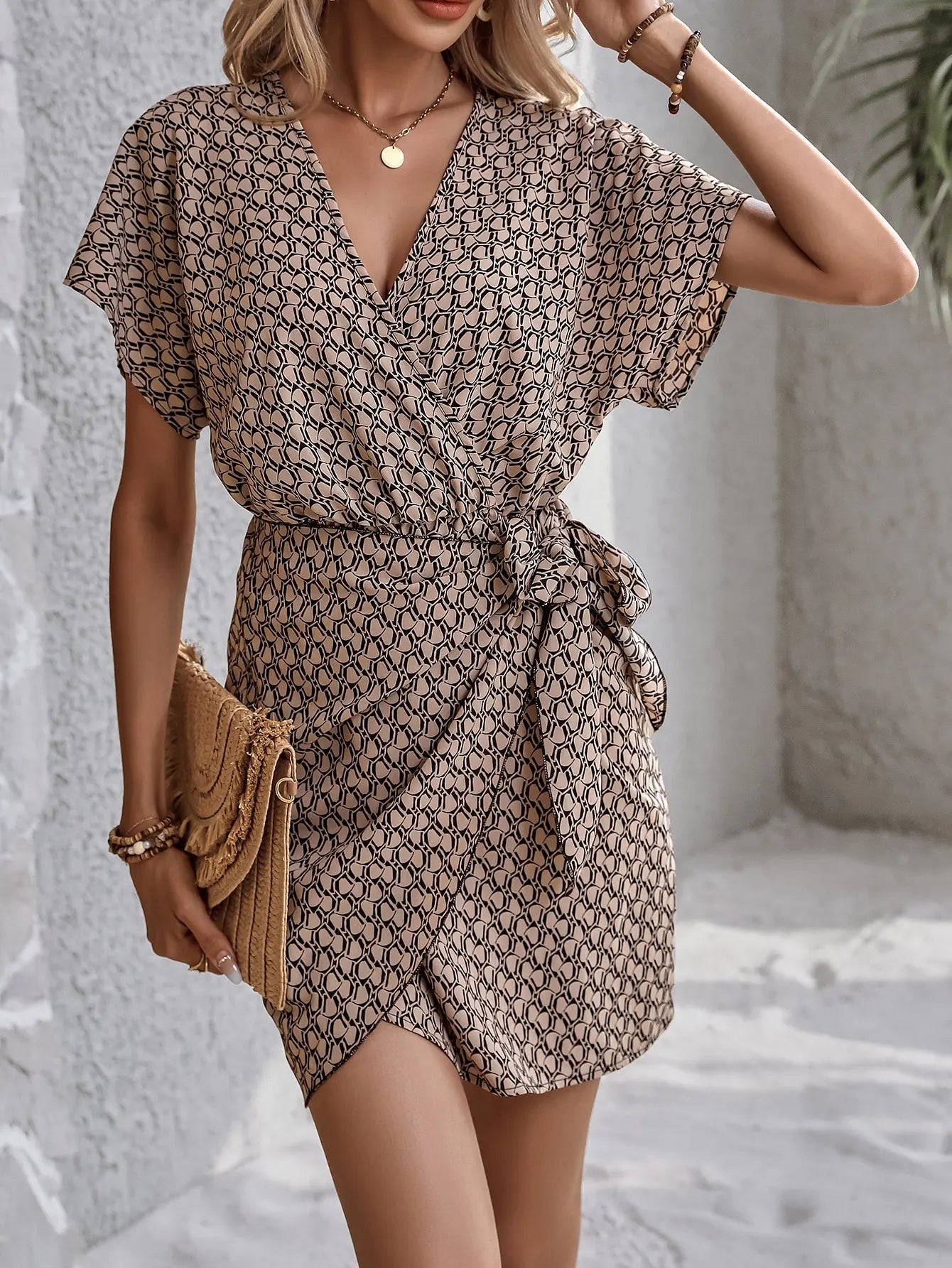 Selena | Elegant V-neck Dress  Chic Sophisticated